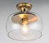 Maxim Goblet 1 Light Semi Flush Mount Model: 26129CLBKSN