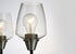 Maxim Goblet 3 Light Chandelier Model: 26124CLBKSN