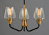 Maxim Goblet 3 Light Chandelier Model: 26124CLBKSN