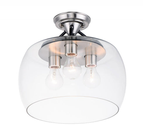Maxim Goblet 3 Light Semi Flush Mount Model: 26130CLBZAB