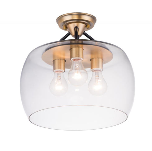 Maxim Goblet 3 Light Semi Flush Mount Model: 26130CLBZAB