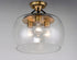 Maxim Goblet 3 Light Semi Flush Mount Model: 26130CLBZAB