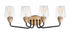 Maxim Goblet 4 Light Bath Vanity Model: 26123CLBKSN