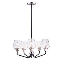 Maxim Goblet 5 Light Chandelier Model: 26125CLBZAB