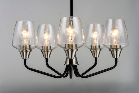 Maxim Goblet 5 Light Chandelier Model: 26125CLBZAB