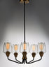 Maxim Goblet 5 Light Chandelier Model: 26125CLBZAB