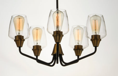 Maxim Goblet 5 Light Chandelier Model: 26125CLBZAB