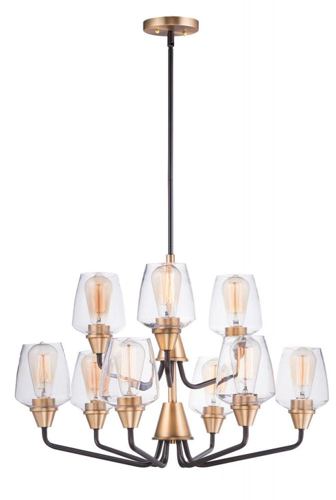 Maxim Goblet 9 Light Chandelier Model: 26127CLBZAB