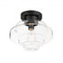 Maxim Harbor 1 Light Flush Mount Model: 11120CLBK