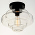Maxim Harbor 1 Light Flush Mount Model: 11120CLBK