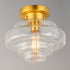 Maxim Harbor 1 Light Flush Mount Model: 11120CLBK