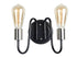 Maxim Haven 2 Light Wall Sconce Model: 11739BKSN