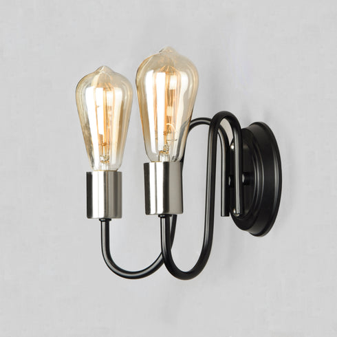 Maxim Haven 2 Light Wall Sconce Model: 11739BKSN