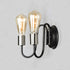 Maxim Haven 2 Light Wall Sconce Model: 11739BKSN