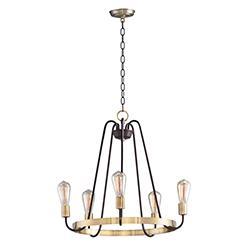 Maxim Haven Single Tier Chandelier Model: 11735BKSN