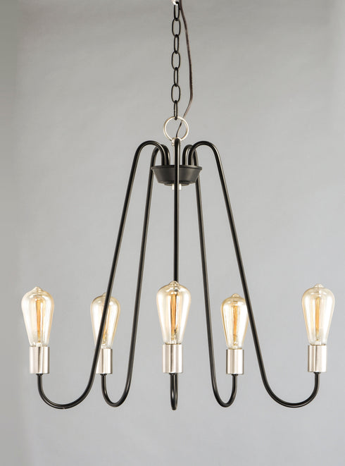 Maxim Haven Single Tier Chandelier Model: 11735BKSN
