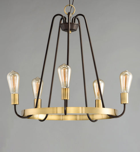 Maxim Haven Single Tier Chandelier Model: 11735BKSN