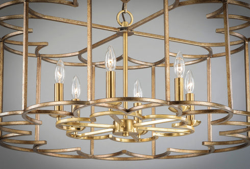 Maxim Helix Single Tier Chandelier Model: 24735BZF