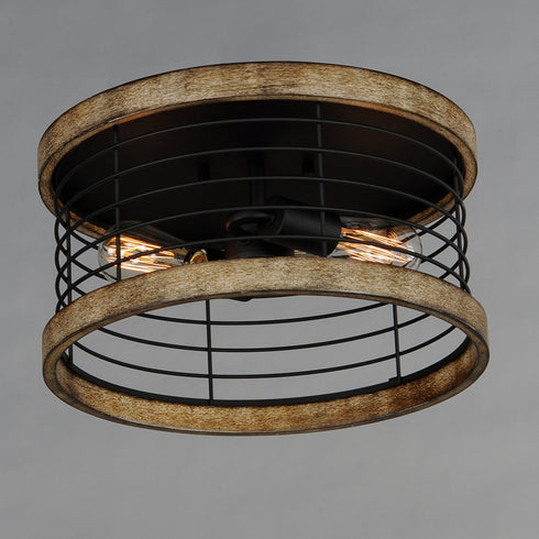 Maxim Homestead 15 Inch Semi Flush Mount Model: 12510DWBK