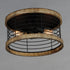 Maxim Homestead 15 Inch Semi Flush Mount Model: 12510DWBK