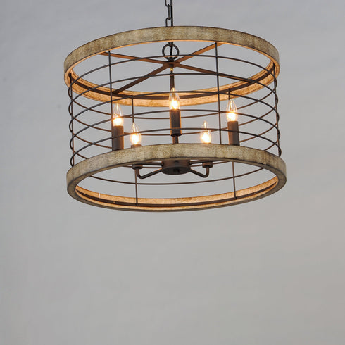 Maxim Homestead 24 Inch 5 Light Chandelier Model: 12515DWBK
