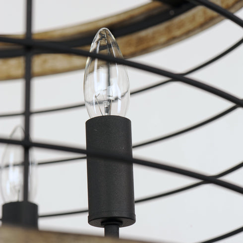 Maxim Homestead 24 Inch 5 Light Chandelier Model: 12515DWBK