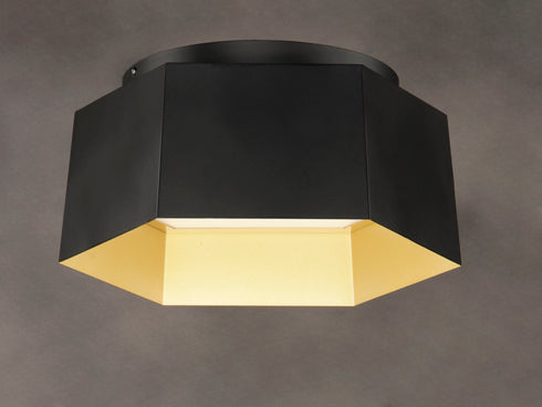 Maxim Honeycomb 1 Light LED Flush Mount Model: 30330BKGLD