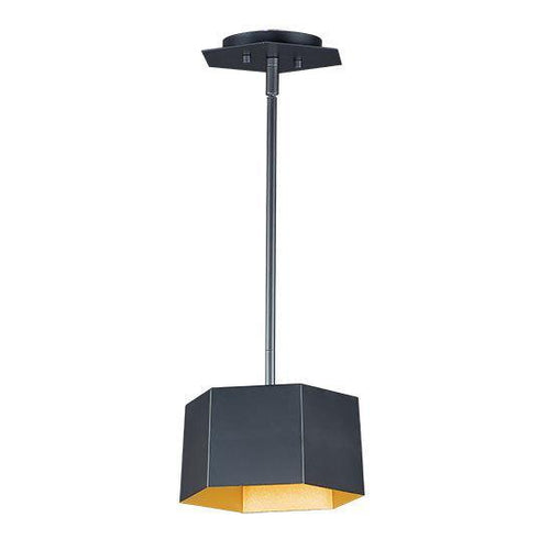 Maxim Honeycomb 1 Light LED Pendant Model: 30331BKGLD