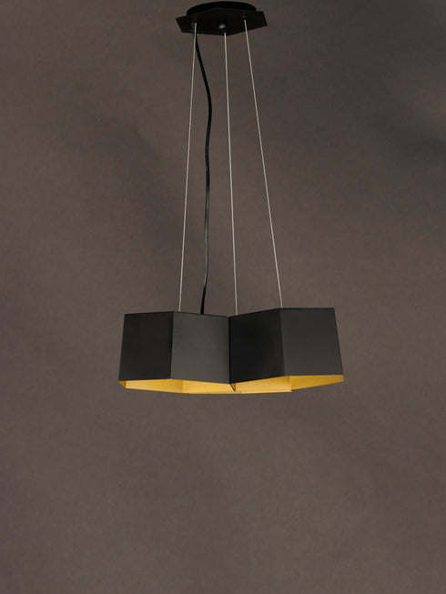 Maxim Honeycomb 3 Light LED Chandelier Model: 30334BKGLD