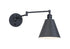 Maxim Library 1 Light Wall Sconce Horizontal Swing Model: 12220BK