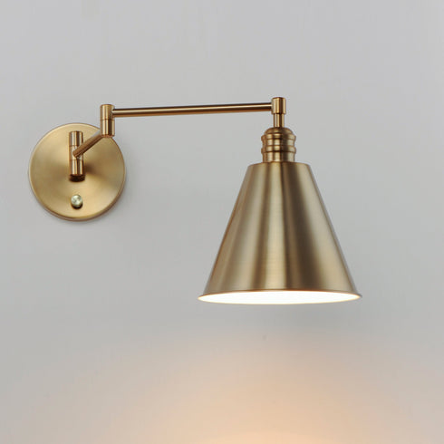 Maxim Library 1 Light Wall Sconce Horizontal Swing Model: 12220BK