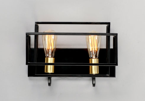Maxim Liner 2 Light Bath Vanity Model: 10242BKSBR