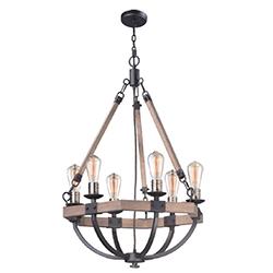 Maxim Lodge Chandelier Model: 20335WOBZ