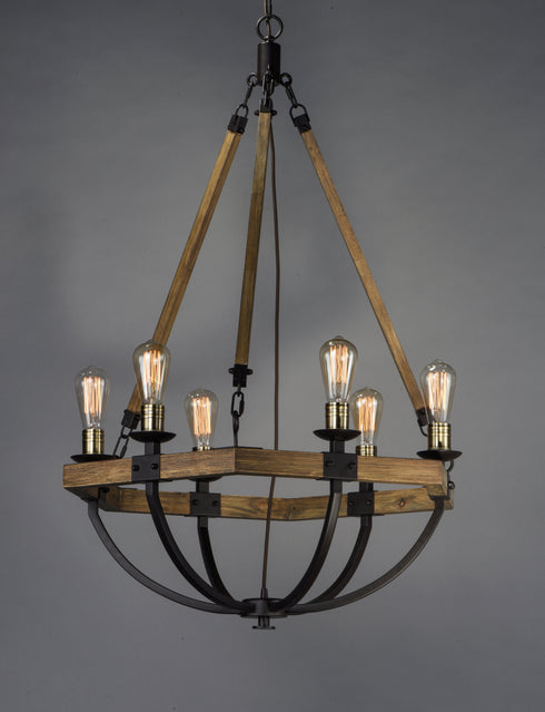 Maxim Lodge Chandelier Model: 20337WOBZ