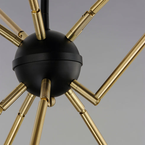 Maxim Lovell 10 Light Pendant Model: 11268BKSBR