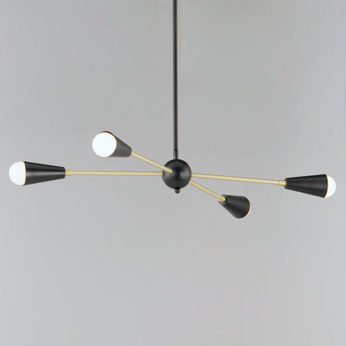 Maxim Lovell 4 Light Pendant Model: 11264BKSBR