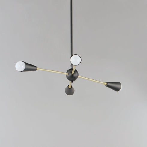 Maxim Lovell 4 Light Pendant Model: 11264BKSBR