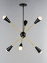 Maxim Lovell 6 Light Pendant Model: 11266BKSBR