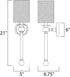 Maxim Lucent Wall Sconce Model: 16109WTCLHR