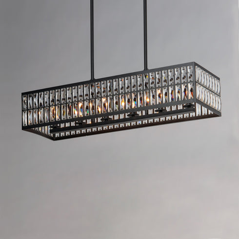 Maxim Madeline 10 Light Linear Pendant Model: 21817BCBK