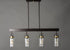 Maxim Magnolia Linear Pendant Model: 30176CLBZGLD