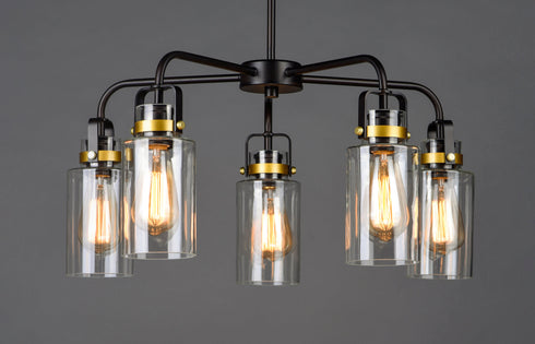 Maxim Magnolia Multi Light Pendant Model: 30175CLBZGLD