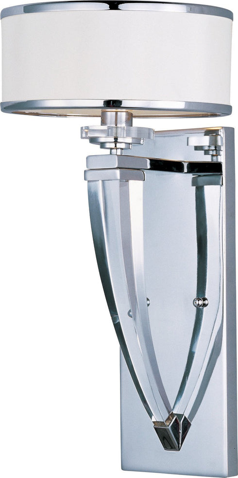 Maxim Metro 1 Light Wall Sconce Model: 39828BCWTPC