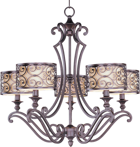 Maxim Mondrian Single Tier Chandelier Model: 21155WHUB