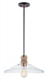 Maxim Nelson 1 Light Pendant Model: 10100CLWOAB