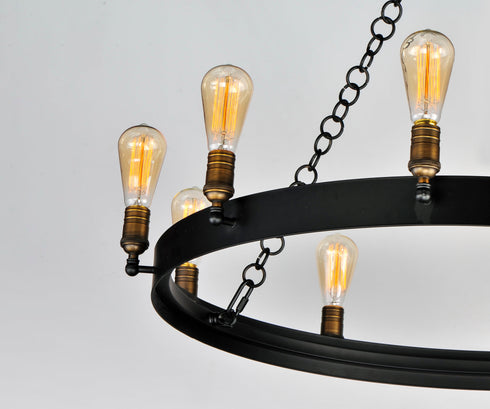 Maxim Noble Chandelier Model: 26275BKNAB/BUI