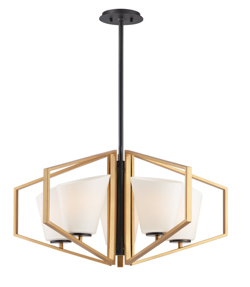 Maxim Oblique Chandelier Model: 26355SWGLDBK