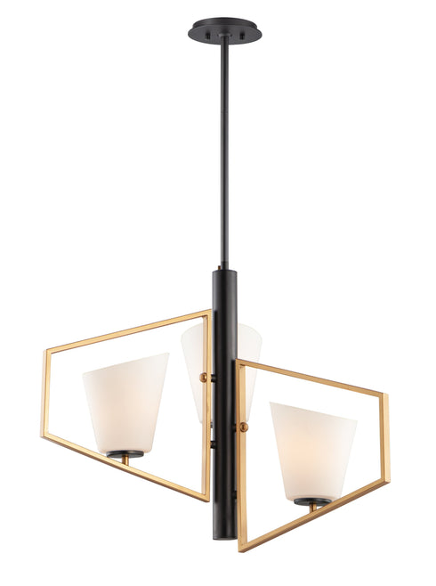Maxim Oblique Multi Light Pendant Model: 26353SWGLDBK