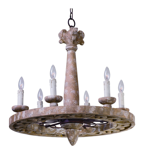 Maxim Olde World Single Tier Chandelier Model: 39615SW