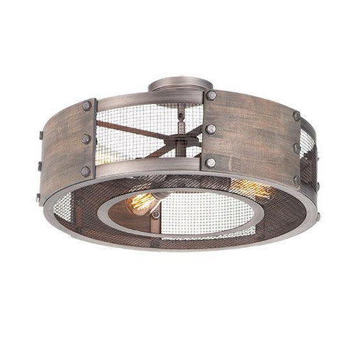 Maxim Outland 4 Light Pendant Semi Flush Mount Model: 25264BWWZ